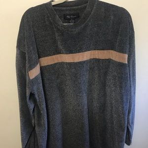 Gray and beige stripped men’s XL Sweater.